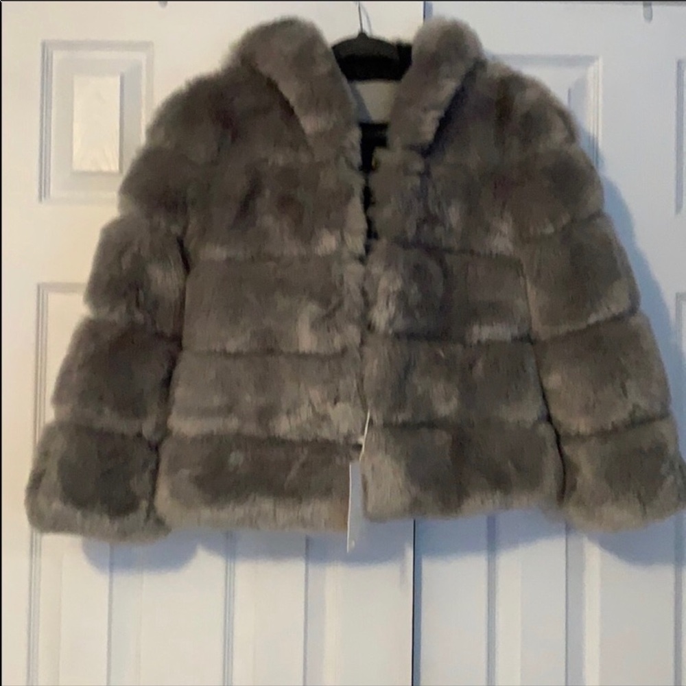 Faux fur coat